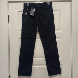 U S Polo Assn Jungen gerade Twill Jeans schwarz Größe 14 neu mit Etikett - Bild 1 von 6