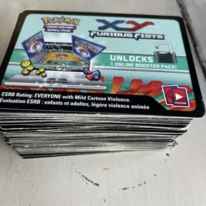 Pokemon TCG Code Cards - 130 Unused Codes  XY BW SM RETRO - Picture 1 of 2