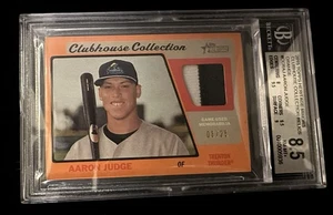 Aaron Judge 2015 Topps Heritage Minors Clubhouse Collect. Game Worn Jersey  /25 - Picture 1 of 5