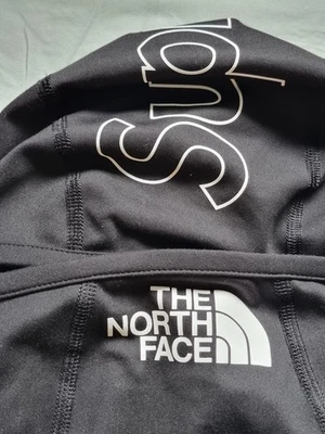 Black Supreme x The North Face Base Layer L/S Top hooded size large   - Image 1 of 4