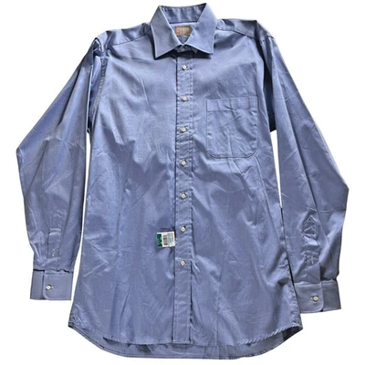 GITMAN BROTHERS Button-Up Oxford Blue Dress Shirt Tall New w/ Tags - Made in USA - Image 1 of 4