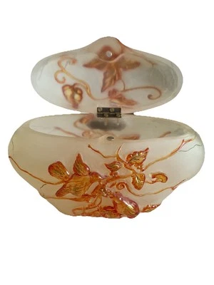 Bolso de Hombro Maya Evangelista Pájaros Ramas 3D Naranja Rojo Escarcha Resina Correa de Cuentas Foto 1 de 4