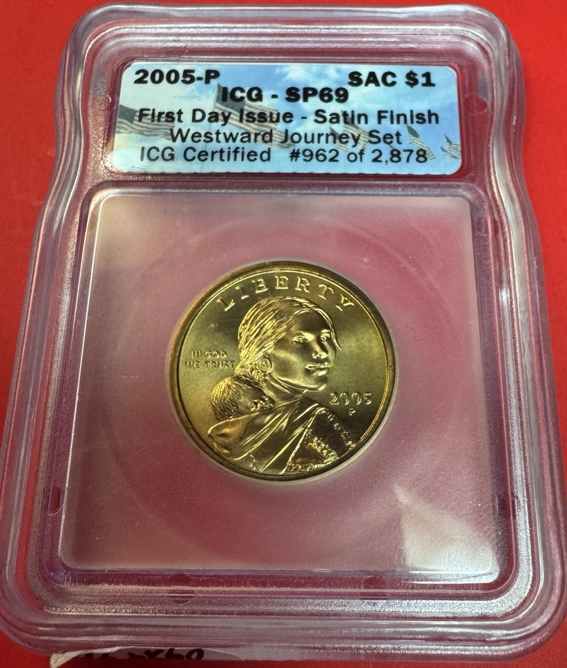 2005 P SAC $1 ICG SP 69 First Day of Issue Satin Finish Westward Journey Set - Image 1 of 4