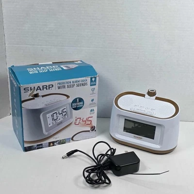 Sharp Projection Alarm Clock with Soothing Nature Sleep Sounds - Image 1 of 4