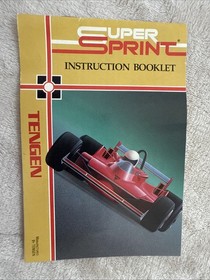 Original Nintendo NES Super SPRINT Tengen Game Instruction Manual Booklet *ONLY*
