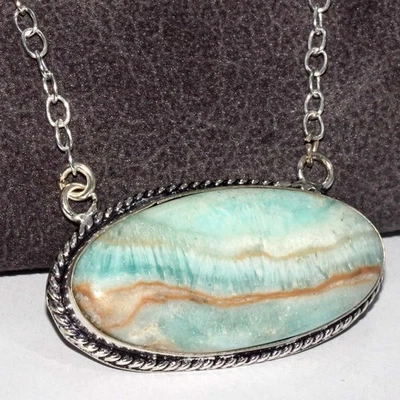 Excepcional Collar Hememorfita Chapado en Plata 925 17" Elegante Regalo GW Foto 1 de 3