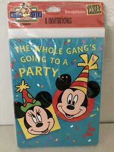 New Hallmark Disney Mickey Mouse Party Invitations - Picture 1 of 4