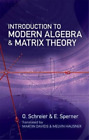 O. Schreier E.  Introduction to Modern Algebra and Matri (Paperback) (US IMPORT)