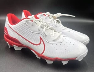 Nike Force Alpha Huarache 4 MCS Baseball Stollen weiß/rot DJ6524-104 Herren 12 NEU - Bild 1 von 8