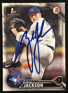 Zach Jackson Signed 2016 Topps 1st Bowman #BD-116 Toronto Blue Jays - Picture 1 of 2