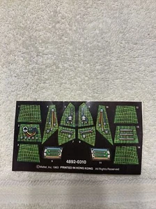 Masters of the Universe 1983 Roton Evil Assault vehículo de lote antiguo conjunto de pegatinas sin usar - Imagen 1 de 4