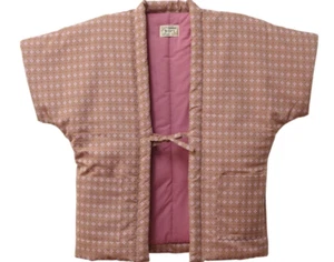 Japanischer Damen Kimono Hanten Warm Wear Halbarm Jacke Made in Japan #1 - Bild 1 von 2