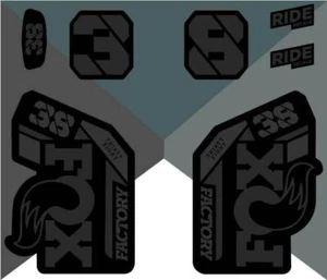 Fox 38 Factory 2021 Fork Decals - Stealth Black