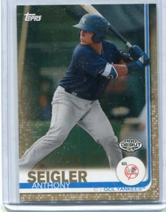 2019 Topps Pro Debut Anthony Seigler Gold Parallel #10/50 - GCL Yankees!!! - Picture 1 of 1