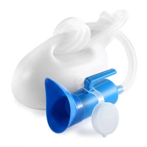 White Portable Urinal Urine Bottle Male /Female Toilet 2000ml Nursing Urinal - Picture 1 of 12