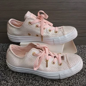 Converse All Star Chuck Taylor Low Top Pink Snake UK 4 - Picture 1 of 16