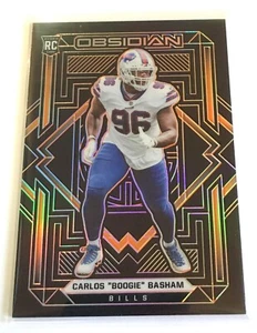 Bills Carlos Boogie Basham 2021 Panini Obsidian Electric Etch Orange RC #30/75 - Picture 1 of 1