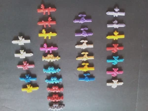 VTG Barrette Multicolor Animal Bird Bunny Teddy Bear Cat Poodle Snap 28 Pieces - Picture 1 of 8