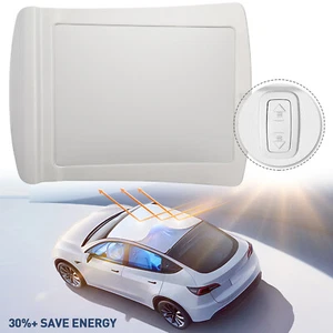 For Model Y 2019-23 Electric Retractable Glass Roof Sunshade Heat Blocking Shade - Picture 1 of 21