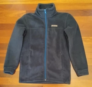 COLUMBIA Youth Boy's BLUE Full Zipper FLEECE Jacket Coat Size: Medium - Picture 1 of 9