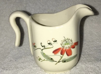 Vintage MCM SALEM CHINA ORANGE MOONFLOWER Pattern Coffee CREAMER SMALL PITCHER - Imagem 1 de 4
