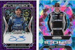 JIMMY JOHNSON 2 CARDS, BOTH S/N to 25 BY 2022 PRIZM RACING - Picture 1 of 2