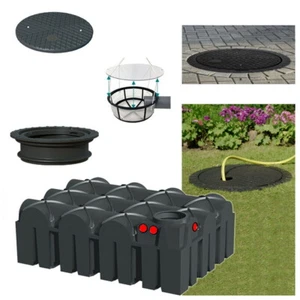 Flachtank Set mit Filter Regenwassertank Zisterne Erdtank 7500 l inkl. Entladung - Bild 1 von 12