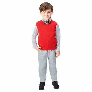 ANDY & EVAN Kids 4-Piece Sweater Set in Red/Grey, 7 - Picture 1 of 2