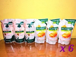 LOTTO 6x PALMOLIVE RICARICA SAPONE LIQUIDO – 3x MILK & HONEY 900ml + 3x MILK & A - Bild 1 von 1