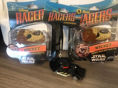 Disney Store Racer Ornament Darth Vader Star Wars y 2 Wicket Racers Nuevo con Etiquetas Foto 1 de 3