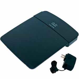 Cisco Linksys E1200 N300 4-Port 10/100 Kabellos Router W/Adapter - Bild 1 von 5