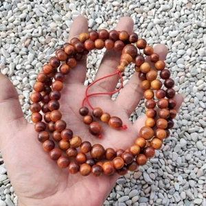 Rosario Agathis Alba 108 Cuentas Budista Mala 9 MM Raja Kayu Rey de Madera - Imagen 1 de 6