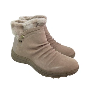 Baretraps Womens Size 9 Beige Aeron Cold Weather Zip Up Winter Snow Boots - Picture 1 of 15