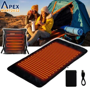 Electric Heated Sleeping Bag Liner Outdoor Camping USB Rechargeable Heating Pad - Picture 1 of 9