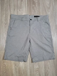 Dunning Golf Performance Shorts Herren 36 vorne flach Chino Freizeit grau 10" Innen - Bild 1 von 5
