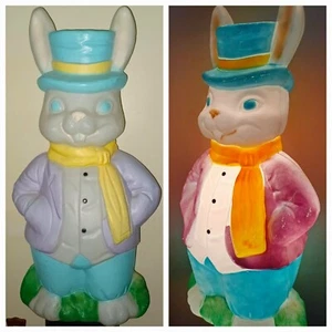LARGE Vintage EMPIRE 36" Blow Mold Mr EASTER Bunny Peter Rabbit *RARE* - Picture 1 of 18