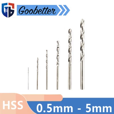 HSS Spiralbohrer Mikro Mini Klein Metallbohrer lang 0,5 mm bis 5 mm lange Bohrer - Bild 1 von 4