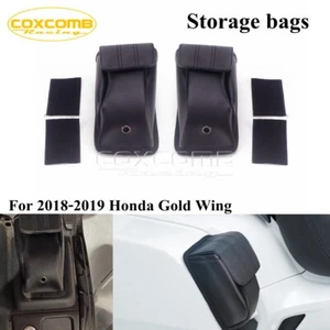 Motorcycle Black Tool Bags Rear Side Storage Bags For Honda Goldwing 1800 18-19 - Foto 1 di 10