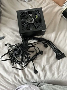 Vida Lite 650W ATX PSU, Fluid Dynamic Ultra-Quiet Fan, Flat Black Cables - Afbeelding 1 van 6