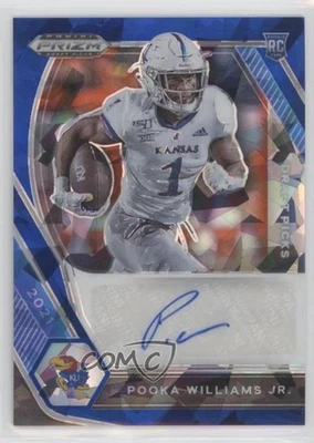 2021 Panini Prizm Draft Picks Blue Ice /75 Pooka Williams Jr Rookie Auto RC - Image 1 of 2
