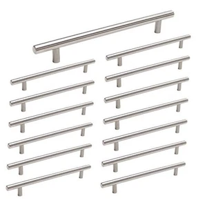 Pack Brushed Nickel Cabinet Hardware Cabinet Pulls - 7-1/2in hole centers 15 - Picture 1 of 6