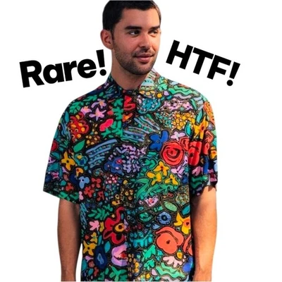 JAMS WORLD 60 YRS Sz XL MONTAGE Collection RARE AOP Floral Button Hawaii Shirt - Image 1 of 4