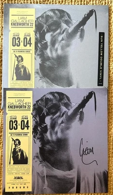 Liam Gallagher - Knebworth 22 Sealed Yellow Vinyl 2xLP + Hand Signed Print Oasis - Image 1 of 3