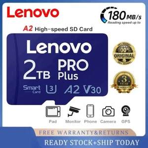 Tarjeta de memoria Lenovo 2 TB 1 TB Clase 10 A2 Tarjeta Micro SD 128 GB 256 GB 512 GB UHS - Imagen 1 de 6