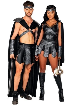 Men & Women Warrior Costume Set – Genuine Leather Armor, Cape – Premium Quality - Image 1 of 2