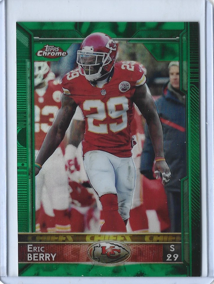 2015 Topps Chrome Eric Berry refrator verde paralelo 🏈Kansas City Chiefs🏈 - Imagem 1 de 1