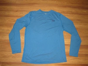 Camisa Under Armour Cold Gear ajustada cuello en V manga larga para hombre 2XL azul - Imagen 1 de 6