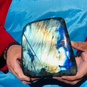 3.71LB Natural Gorgeous Labradorite Quartz Crystal Mineral Specimen Healing - Picture 1 of 17