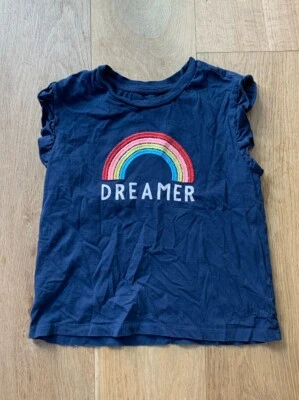 Girls Gymboree Navy Rainbow T Shirt Size Large 10-12 - Image 1 of 4