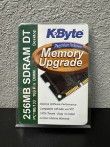 KBYTE 256MB SDRAM DT PC100/PC133 - 168 pin DIMM New - Picture 1 of 2